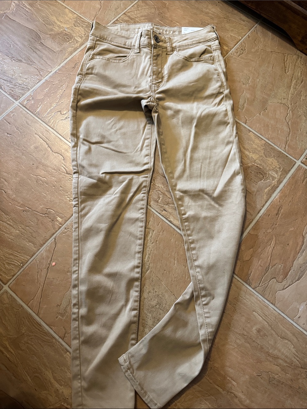 American Eagle Outfitters Womens Khaki/Tan Jeggings